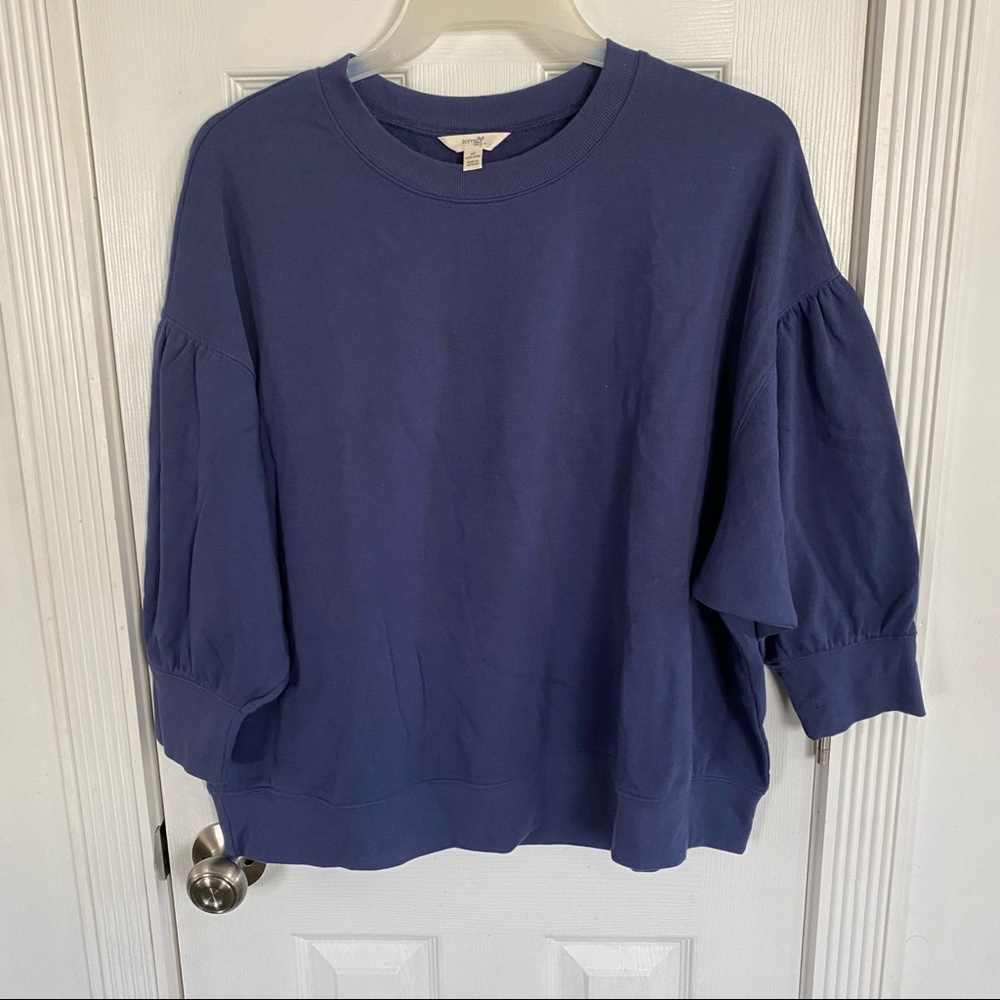 Terra & Sky Women’s Plus Size Puff Sleeve Fashion Sweatshirt
